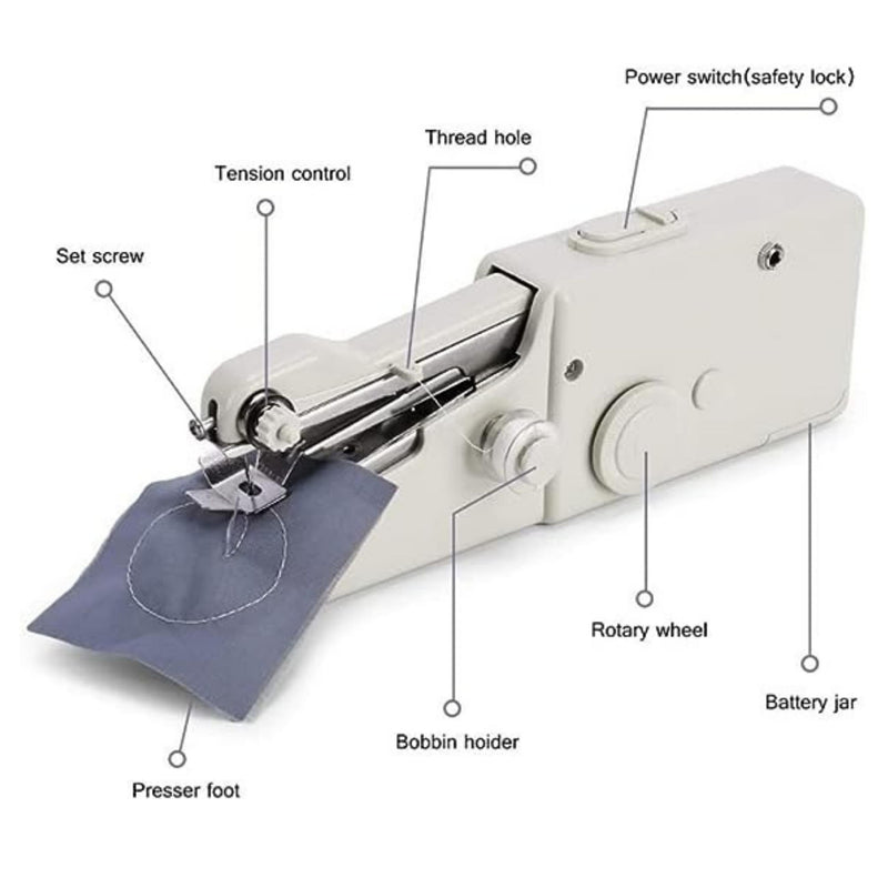 Hand Cordless Sewing Tool Mini Portable Sewing Machine